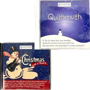 Restoration Hardware 2 Christmas CD Lot With A Kick II + Quithmuth Kids 2001
